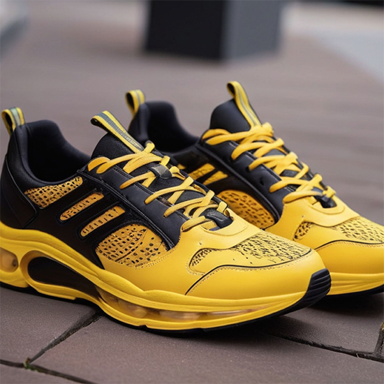 Yellow Sporty Training Sneakers
