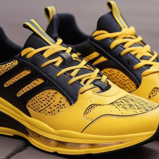 Yellow Sporty Training Sneakers - Alternate View