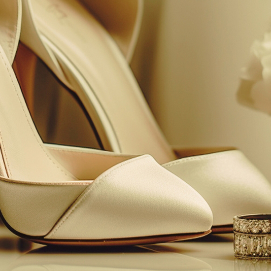 Ivory Satin Bridal Pumps